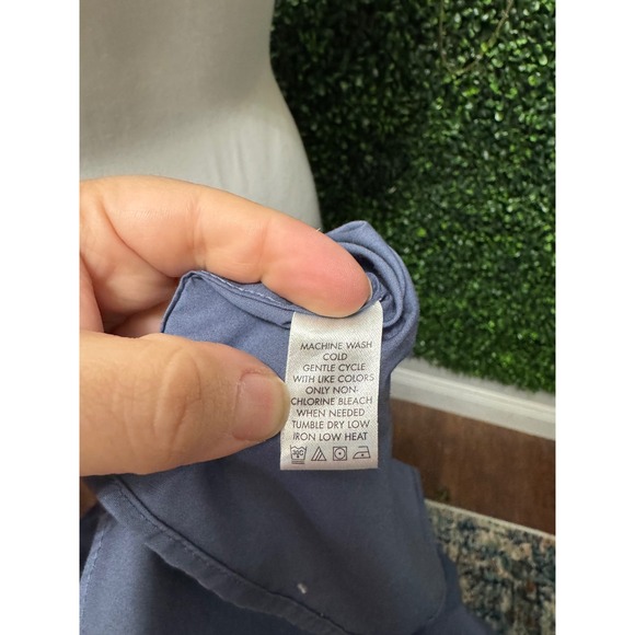 Calvin Klein XL Non Iron Blue Button Down Shirt Work Office Classic - Picture 6 of 6